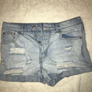 Denim shorts